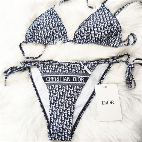 dior swimsuit blue|Dior bathing suit bikini.